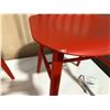 Image 2 : 2 DESIGN WITHIN REACH ORANGE SALT SIDE CHAIRS - ONE HAS CONDITION ISSUES