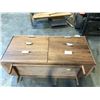 Image 1 : DESIGN WITHIN REACH RALEIGH WALNUT 6 DRAWER DRESSER 60"W WITH BROKEN FRONT LEG