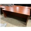 Image 2 : *L* BOW FRONT CHERRY DESK WITH RUNOFF