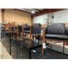 Image 1 : *L* LOT OF 4 EFFILE BLACK LEATHER ARMCHAIRS