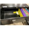 Image 2 : *L* BLACK 3 DRAWER LATERAL FILE CABINET