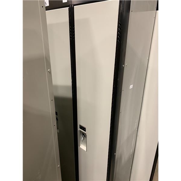 *L* 6' GREY & BLACK 2 DOOR LOCKER