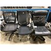 Image 1 : *L* LOT OF MISCELLANEOUS TASK CHAIRS 1 LEATHER & 2 MESH BACKS