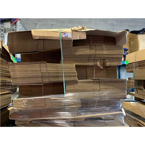 *L* PALLET OF ASSORTED CARDBOARD PACKING BOXES ( L: 15 1/2 X W: 12 3/4 X H: 10 1/2 )