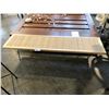 Image 1 : HERMAN MILLER CANE MAPLE 72"W BENCH (CONDITION ISSUES)