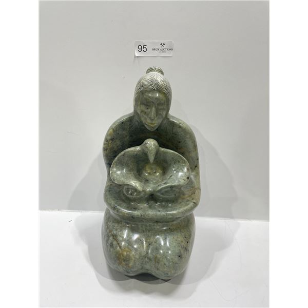 Hand-Carved Stone Statue