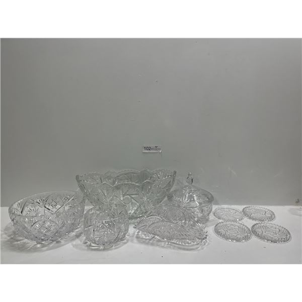 Assorted Crystal And Kitchenware