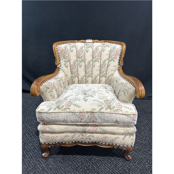 Vintage Chair With Beautiful Wood Framing