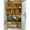 Image 1 : Layered Fishing Supplies Box And Contents