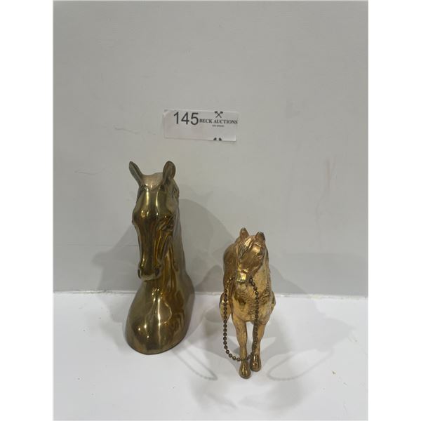 Brass Horse Decor