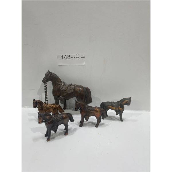 Brass Horse Decor
