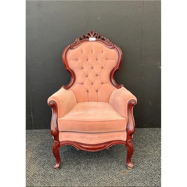 Velvet Texture Pink Loveseat