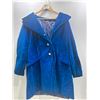 Image 1 : Blue Velvet Large Coat Missing 1 Button