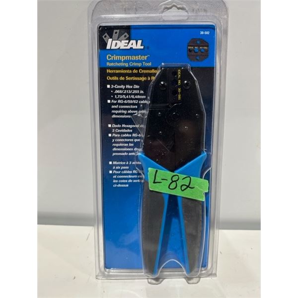 Ideal ratcheting crimping tool