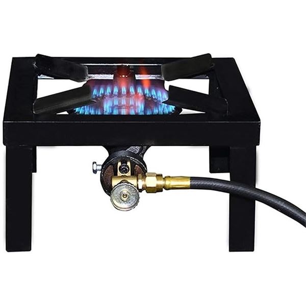 Lot of 1 Basecamp Single Burner Angle Iron Camping Stove - Black