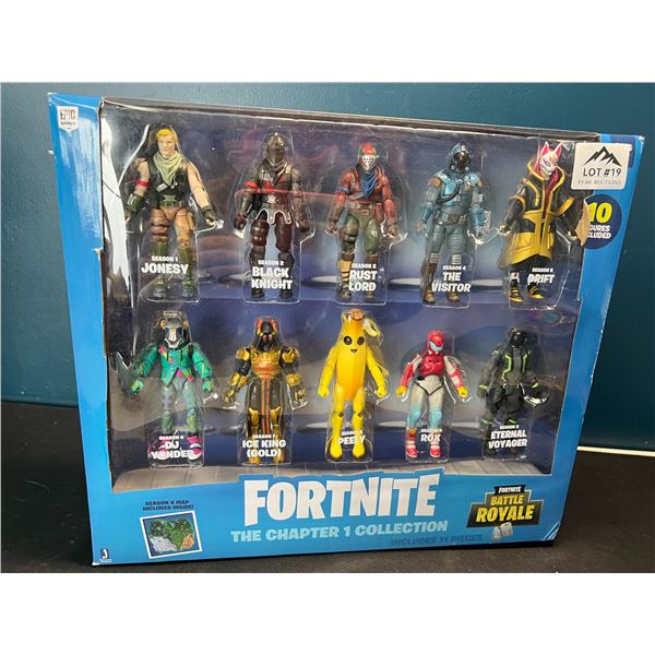 Lot of 1 Fortnite The Chapter 1 Collection 11PC Toy Figure Set