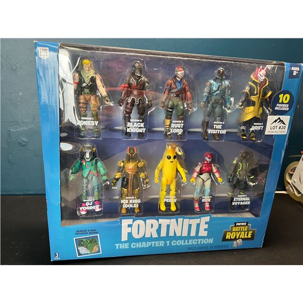 Lot of 1 Fortnite The Chapter 1 Collection 11PC Toy Figure Set