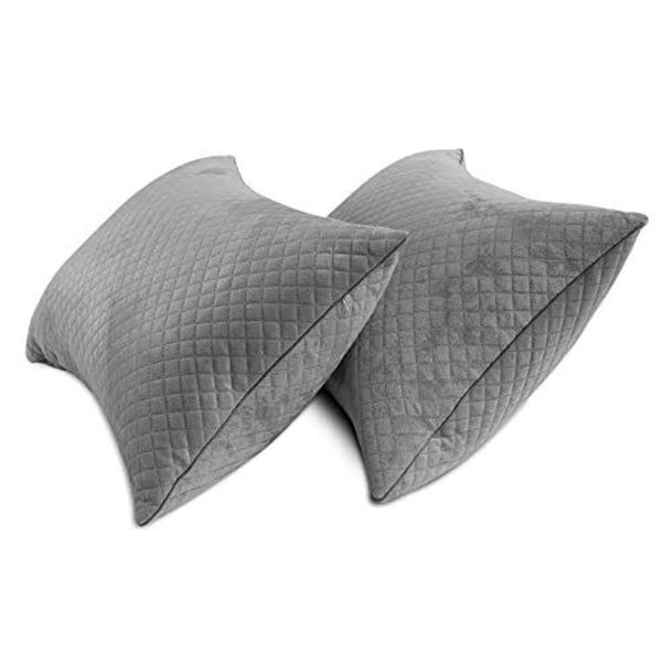 Lot of GoHome Sleeping/Bed Pillows - 2 Pack - Grey - Full Size