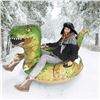 Image 2 : Lot of Inflatable Dinosaur Snow Tubes w/ Handles - 2PCS in box - Large 64inch size!