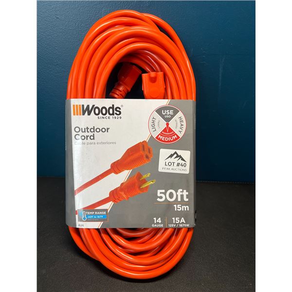 Lot of 1 50FT Long Outdoor Extension Cord