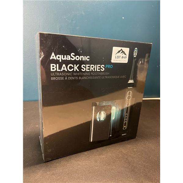 Lot of 1 Aquasonic Black Series PRO – Ultra Whitening Power Toothbrush w/ UV Sanitizing Base