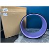 Image 2 : Lot of 1 Reehut Yoga Foam Roller/Wheel for Back Pain - Purple - 12.6" x 5" Strong Premium Back Rolle