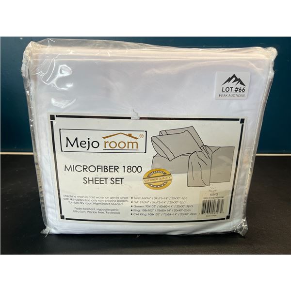 Lot of 1 King Size Sheet Set - White