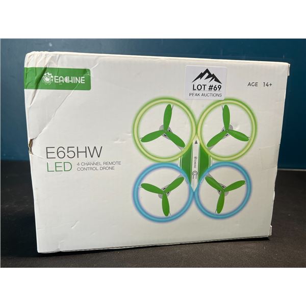 Lot of 1 Eachine E65HW LED 4-Channel Remote Control Drone