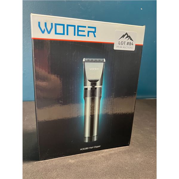 Lot of 1 Woner HC818B Cordless Home Hair Clipper Set
