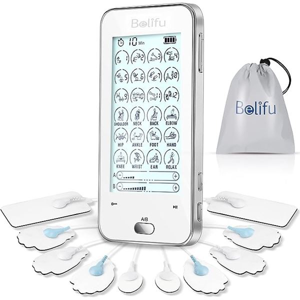 Lot of 1 Belifu Dual Channel TENS Pain Relief Muscle Stimulating Device - Brand New Sealed!!