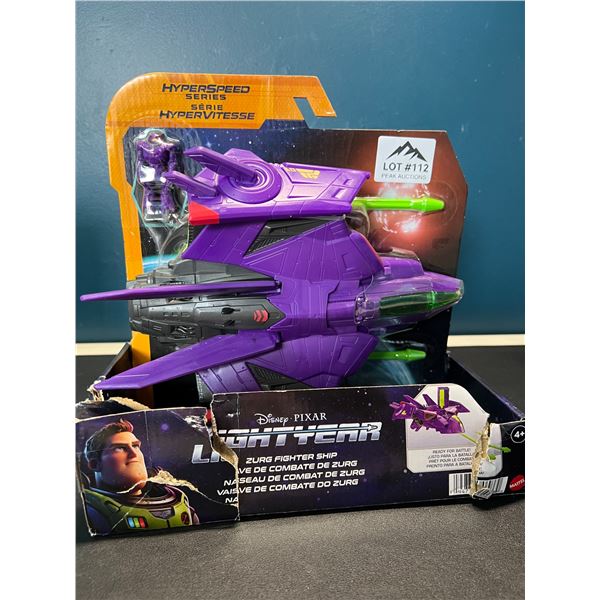 Lot of 1 Disney Pixar Light Year Zurg Fighter Ship Toy