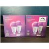 Image 1 : Lot of 2 Boxes of Govee Smart LED Bulbs - 2per pack/4 total
