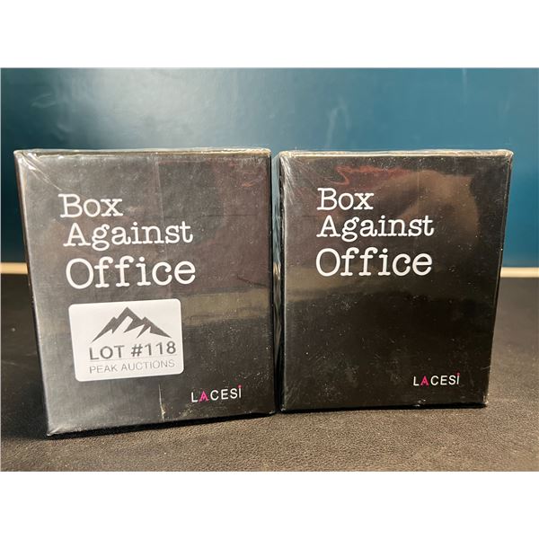 Lot of 2 "Box Against The Office" Adult Card Games