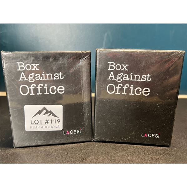 Lot of 2 "Box Against The Office" Adult Card Games