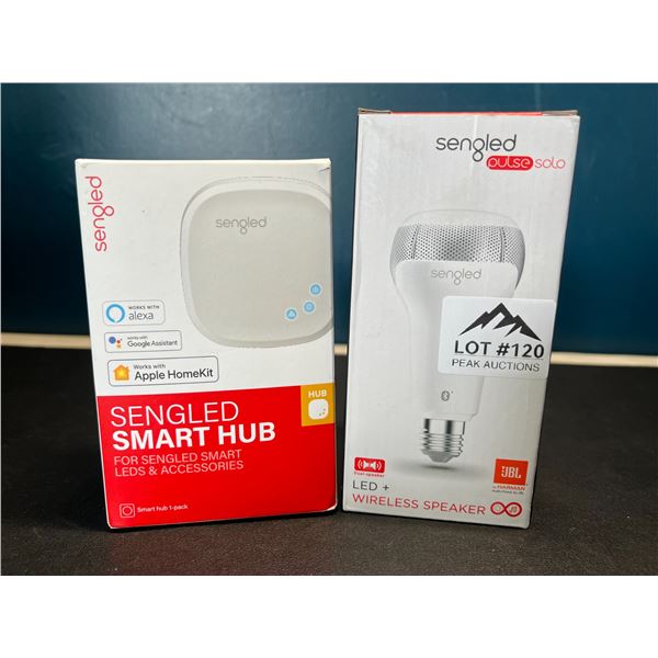 Lot of 1 Sengled Smart Hub & Wireless Speaker Pulse Solo JBL Lightbulb