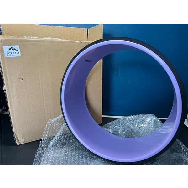 Lot of 1 Reehut Yoga Foam Roller/Wheel for Back Pain - Purple - 12.6" x 5" Strong Premium Back Rolle