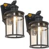 Image 1 : Lot of Motion Sensor Exterior/Outdoor Wall Lights - 2Pack - For Home & Garden