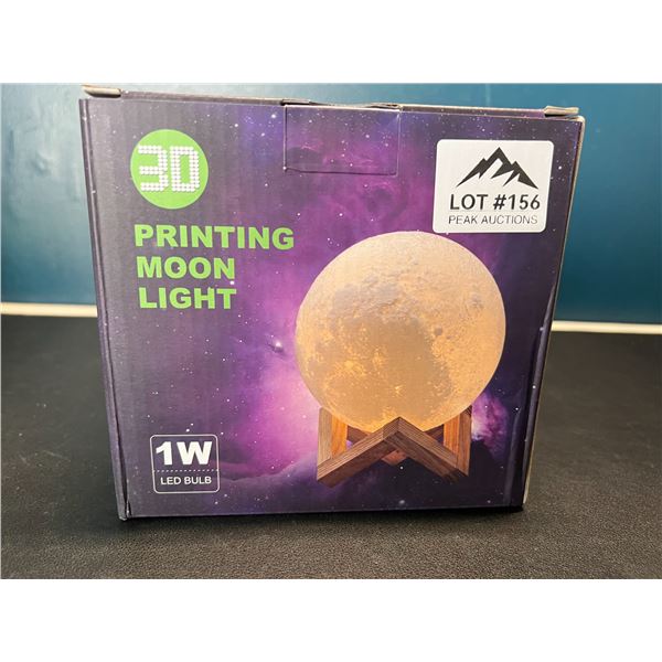 Lot of 1 3D Printed Rechargeable Moon Lamp