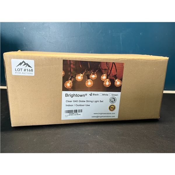 Lot of 1 Brightown 50FT LED Outdoor/Indoor Globe String Light Set