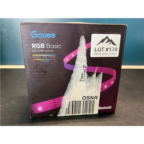 Lot of 1 Govee RGB Basics LED Bluetooth Strip Lights - 100FT Length!