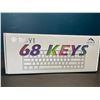 Image 2 : Lot of 1 Boyi 68 Keys NKRO Bluetooth Mechanical Gaming Keyboard - Matcha Green