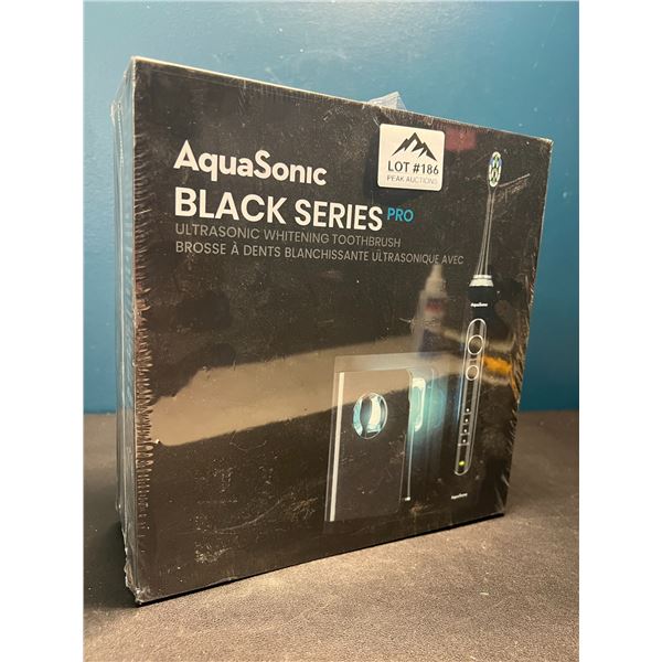 Lot of 1 Aquasonic Black Series PRO – Ultra Whitening Power Toothbrush w/ UV Sanitizing Base