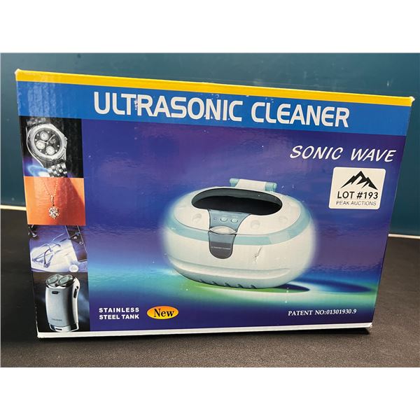 Lot of 1 Ultrasonic Cleaner - For Jewelry, Opticians, Small Electronics, etc.