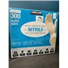 Image 1 : Lot of 1 Box of Kirkland Nitrile Gloves - 300 PCS - Latex Free