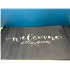 Image 1 : Lot of 2 Large Welcome Mats - 28 x 17 inches