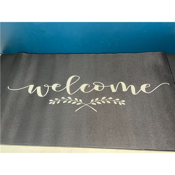 Lot of 2 Large Welcome Mats - 28 x 17 inches
