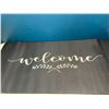 Image 1 : Lot of 2 Large Welcome Mats - 28 x 17 inches