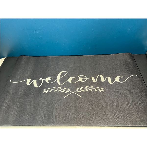 Lot of 2 Large Welcome Mats - 28 x 17 inches