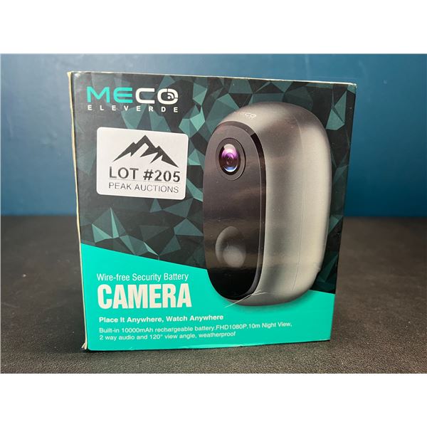 Lot of 1 Meco Eleverde Wire-Free Battery/Rechargeable Security Camera