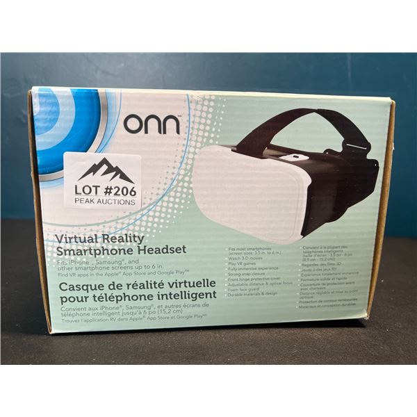 Lot of 1 ONN Virtual Reality Smartphone Headset